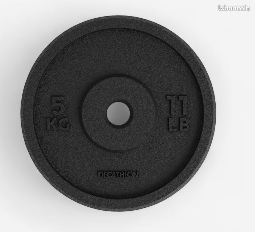 3 Disque de musculation fonte de 10kg + 1 de 5kg (image 2)