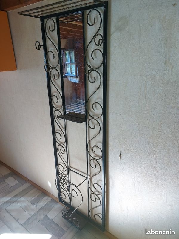 Porte manteau miroir vintage 50/60 (image 1)