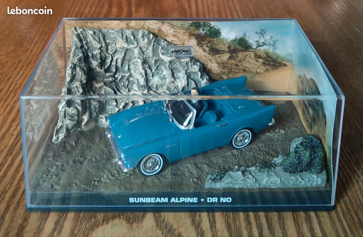 Miniature Vanguards 1/43 - Sunbeam Alpine Cabriolet Bleu (07004)