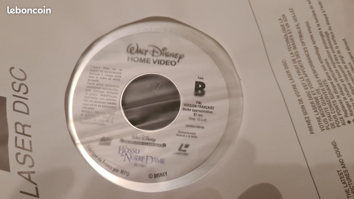 Laser Disc Le bossu de Notre-Dame (image 4)