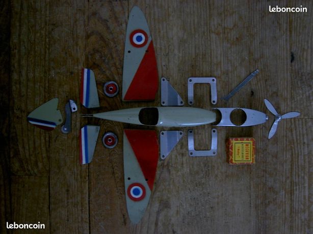 Mecavion Avion coffret aviation complémentaire ancien tôle lithographiée