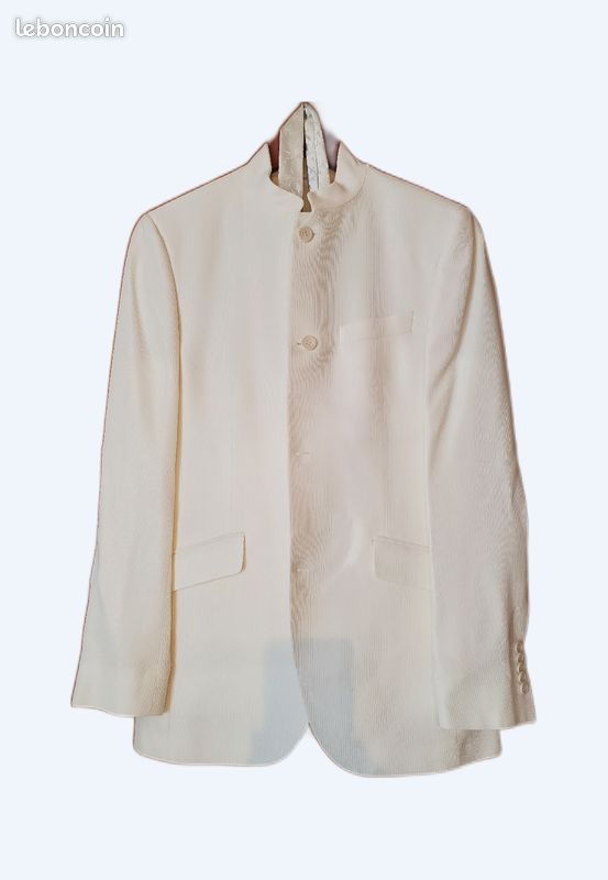 Costume marié blanc (image 1)