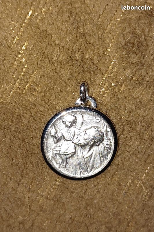 Médaille St Christophe en argent (image 2)