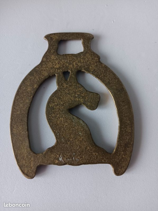 LOT De 4 Décorations De Harnais Pour Cheval – Laiton – Signes Du Zodiaque