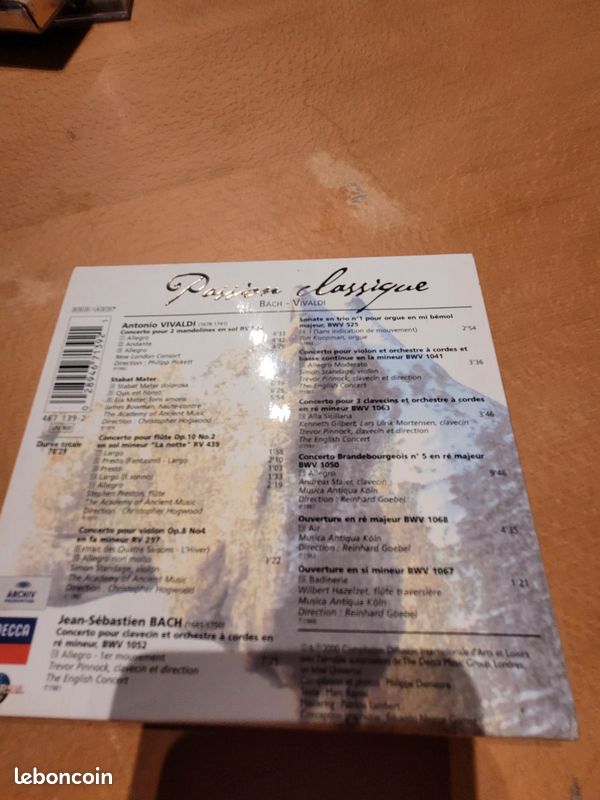 CD classique Bach Vivaldi (image 2)