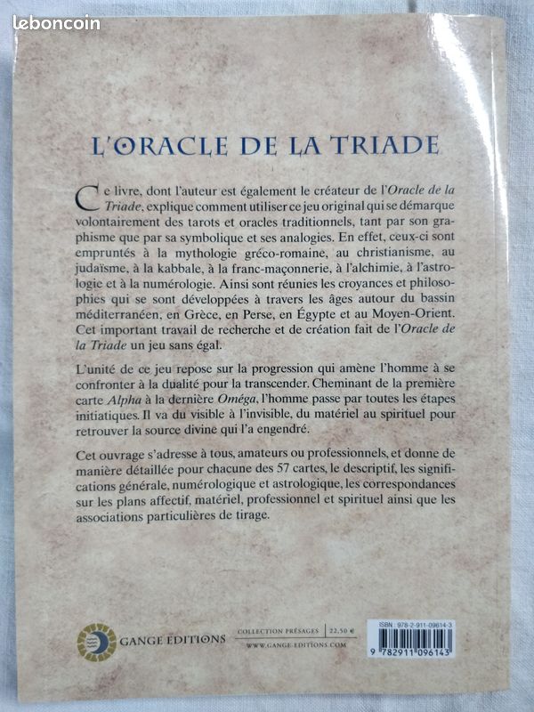 🔮 Oracle de la Triade (Complet 57 cartes) + Livre d'interprétation - Gange Éditions (image 2)