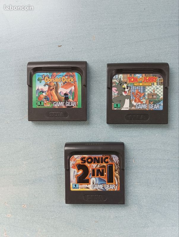 Arrivage d'un beau lot de jeux game gear en boîte état neuf