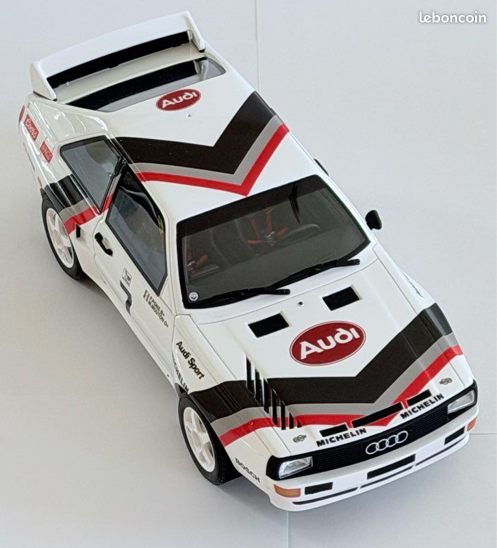 NEUF OttOmobile AUDI SPORT Quattro 1984 Pikes Peak 1er Mouton 1/18 Monté OT591 – Miniature 1:18 - Boîte + Surboîte - OT 591 Otto (image 19)