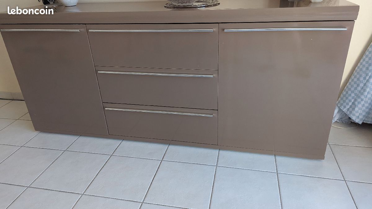 Buffet Marron laqué (image 3)