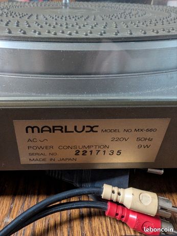 Platine vinyle Marlux MX-960 - Photo, audio & vidéo