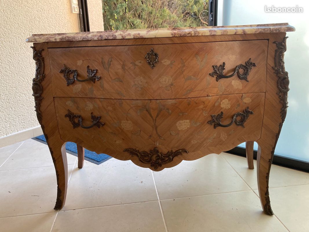 Ensemble louis xv commode et chevets (image 1)