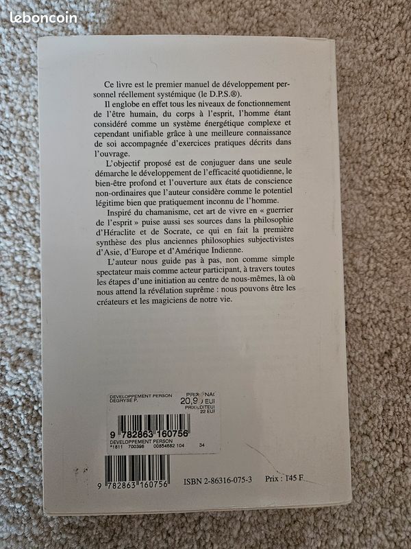 Livre Le développement personnel systemique. Paul Degryse (image 2)