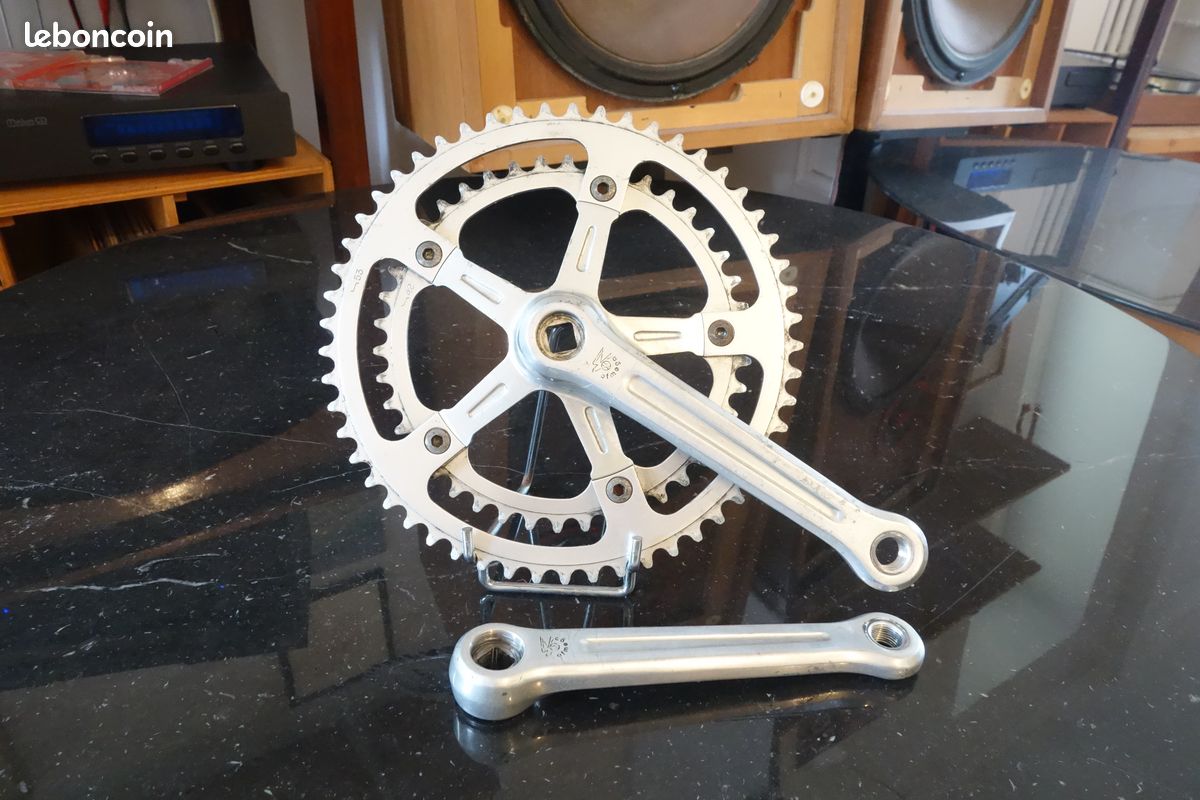 Pédalier Course Vintage Ofmega - 170 Mm 53/42 Dents - Made In Italy - Occasion