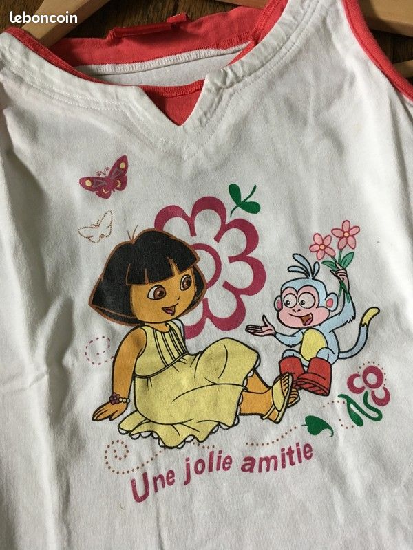 Tee shirt débardeur dora 6ans (image 2)