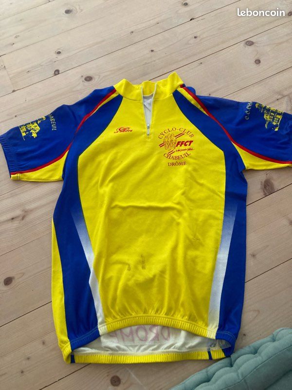 Maillot cycliste vintage 90'S Fun Radio As Lattes Mozia by