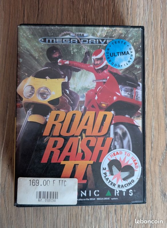 Jeu Road Rash II Pour Sega Megadrive - Bon état, Version Rétro Pour Nostalgiques !
