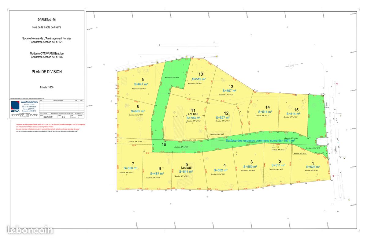 13 terrains à vendre Darnétal · 111 000 €