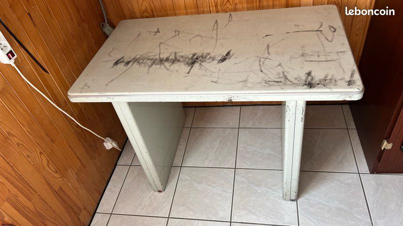 Table bureau / meuble ancien (image 4)