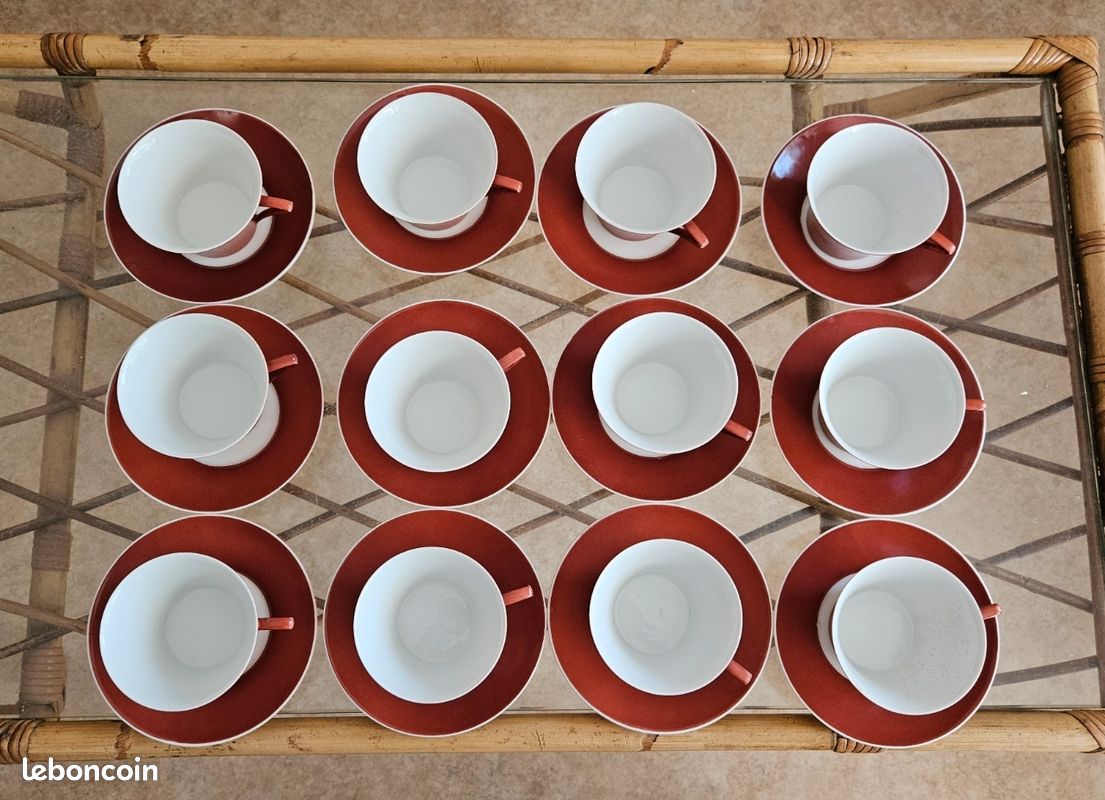 12 tasses à thé Limoges unique 1930 (image 2)
