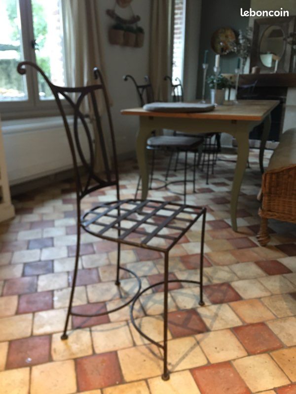 Chaises fer forgé (image 1)