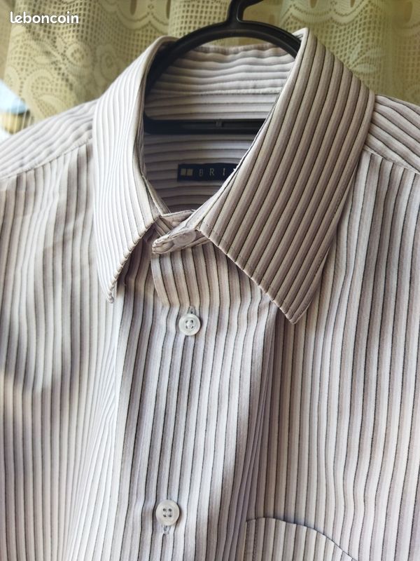 Chemise rayée homme tendance à prix mini