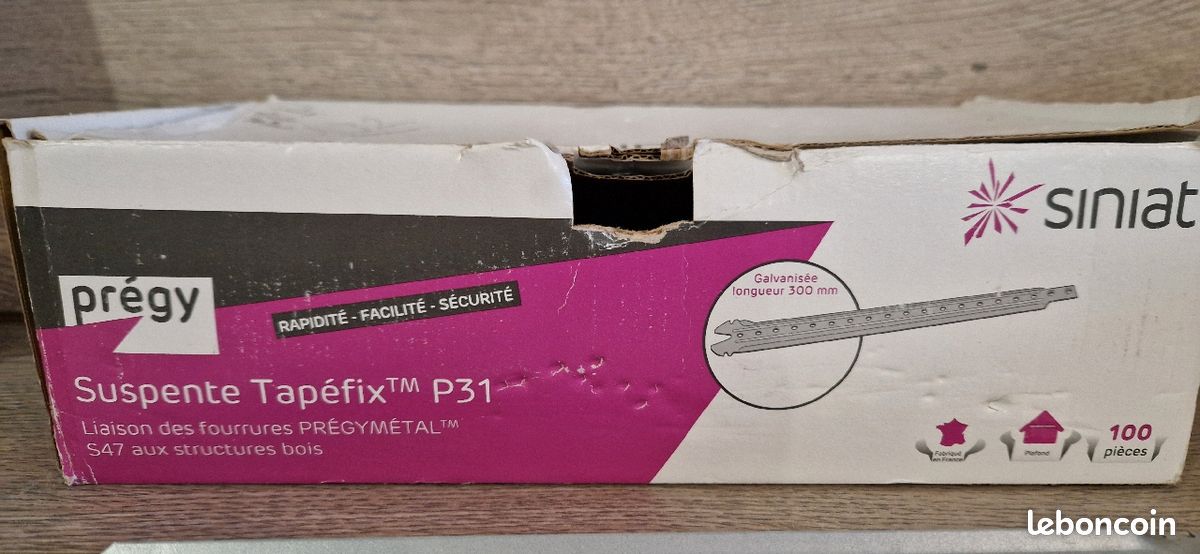 Suspente plafond P31 SINIAT (image 2)
