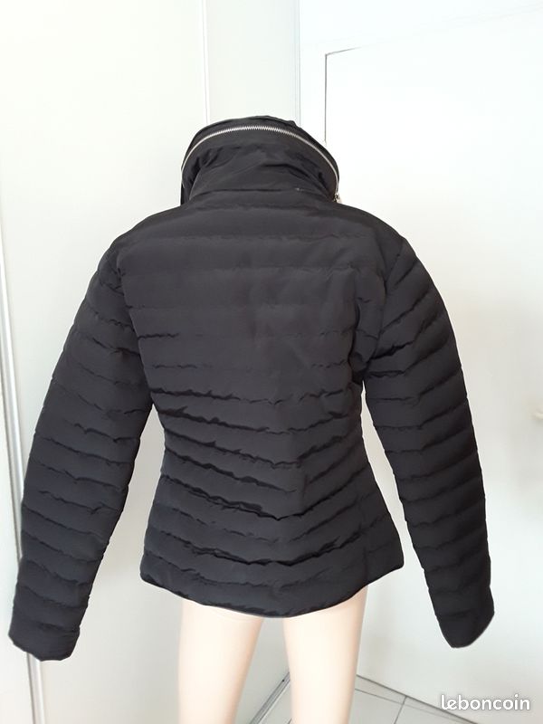 Blouson noir matelasse (image 3)