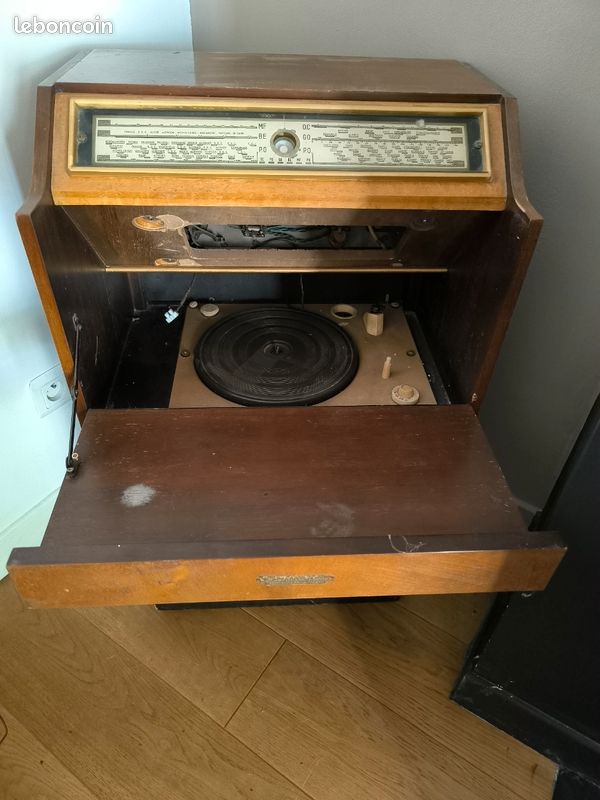 Meuble tourne disque la voix de son maître 1950 (image 4)