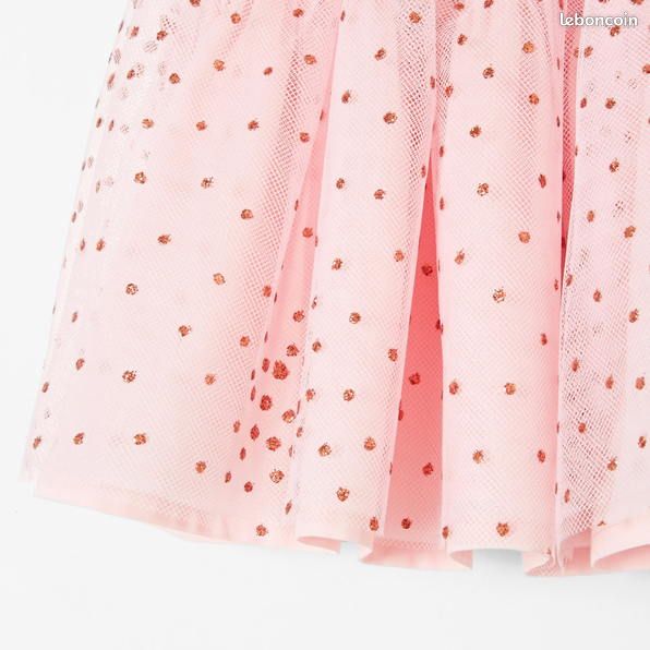 Jupe JACADI Fille 3 Ans Rose Fuchsia - évasée, Neuve Avec étiquettes