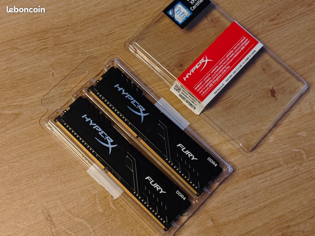 Barrette RAM Fury 16Go (2x8Go) DDR4 3200MHz - Occasion