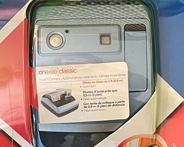 Polaroid One 600 Classic Instant Film Camera Blue Neuf Photo