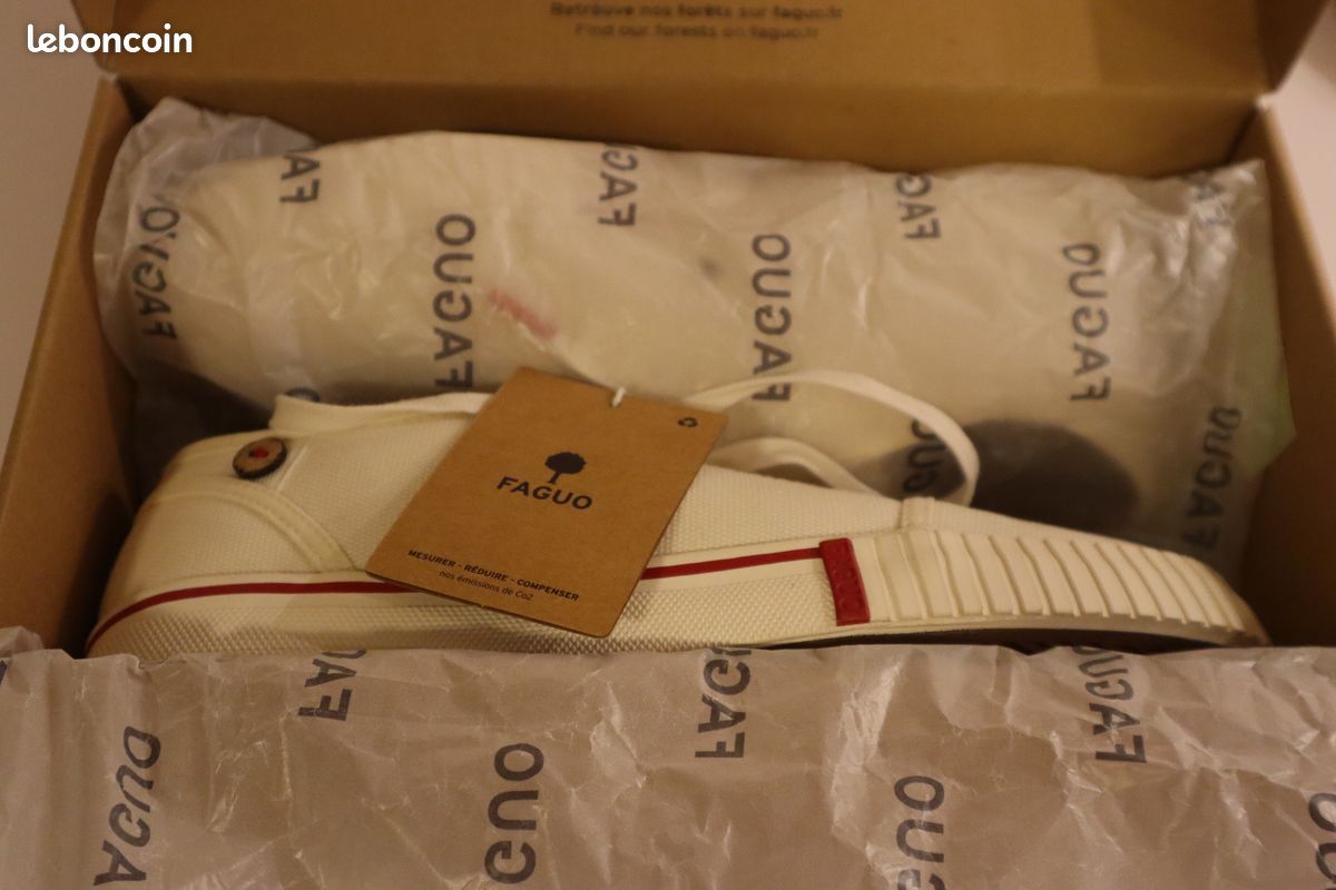 Chaussures FAGUO Juniper Cotton écru neuves taille 40 (image 3)