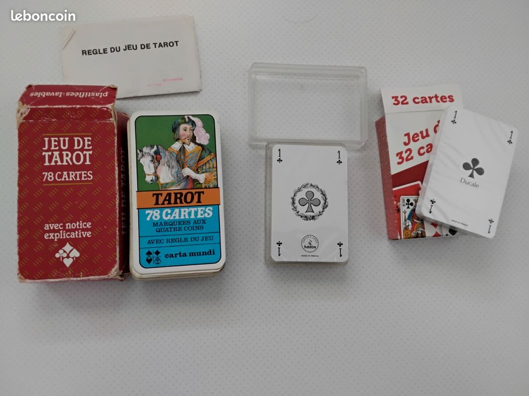 ANCIEN JEU DE 32 Cartes Luxe Heron Toiline - FR