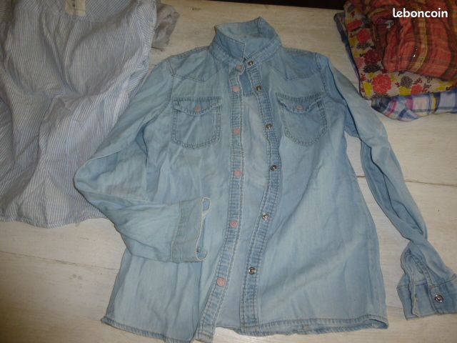 LOT de 6 Chemises ENFANT Fille 9-12ans (image 2)