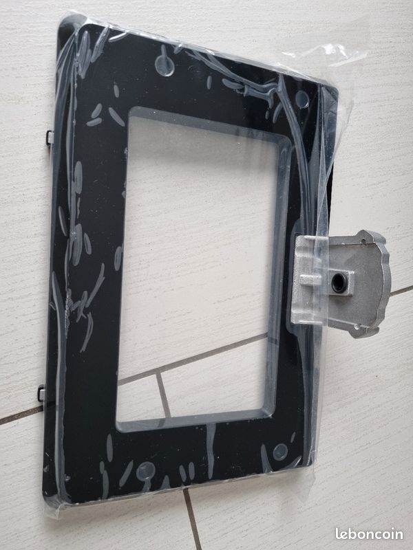Support pied TV noir 31cmx20cm (image 1)