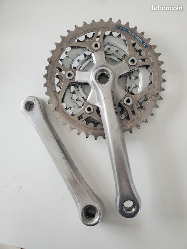 Pédalier VTT Shimano D-3NL Via Japon 1989 – Boîtier De Pédalier BSA 122,5 Mm