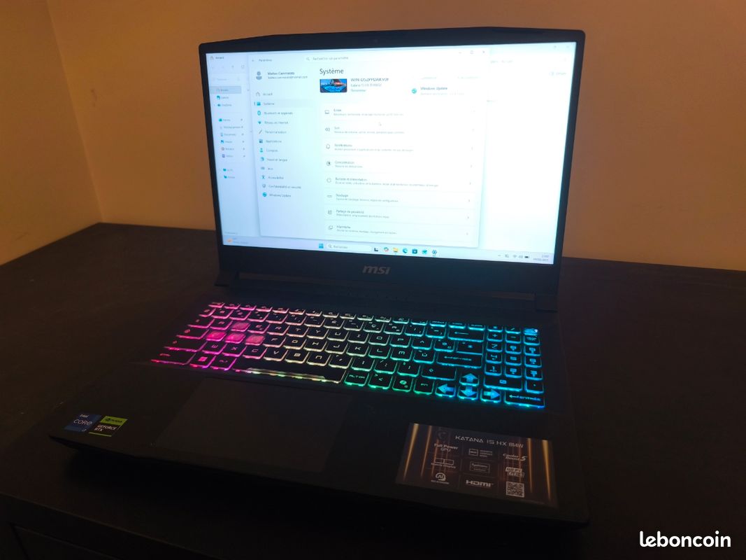 MSI katana 15 hx b14w (image 1)