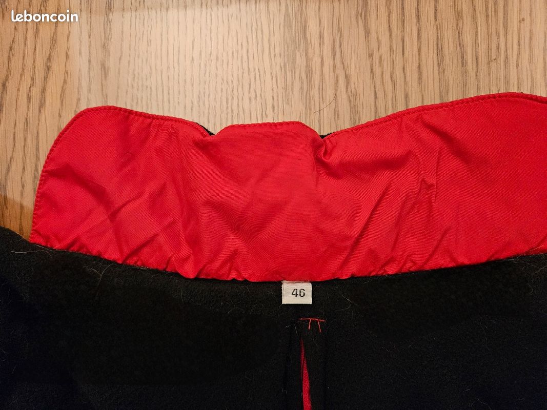 Manteau polaire chien T.46 rouge (image 1)