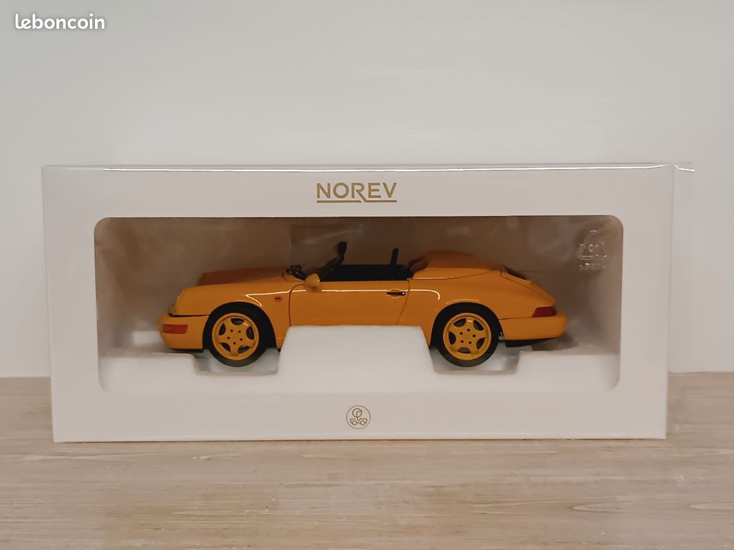 Norev Ancien 1/43 Porsche 911L Targa N°141 Couleur Jaune d'or en