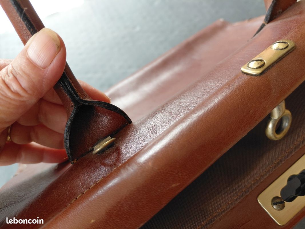 Grand sac cuir vintage (image 8)
