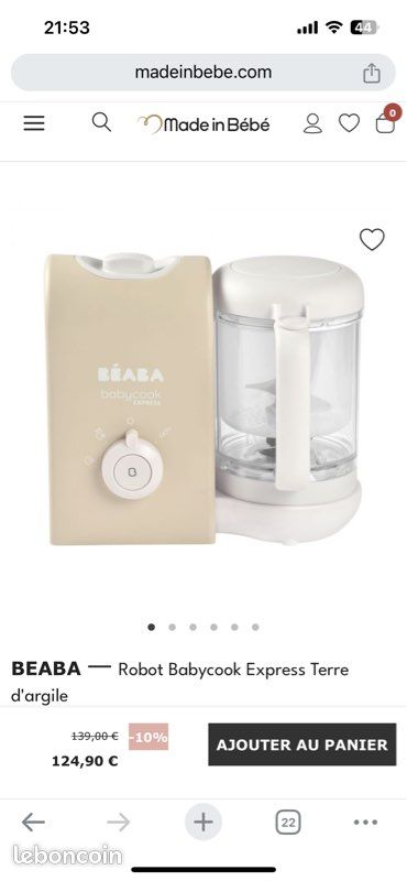 Baby Cook express Beaba 4 en 1 (image 1)