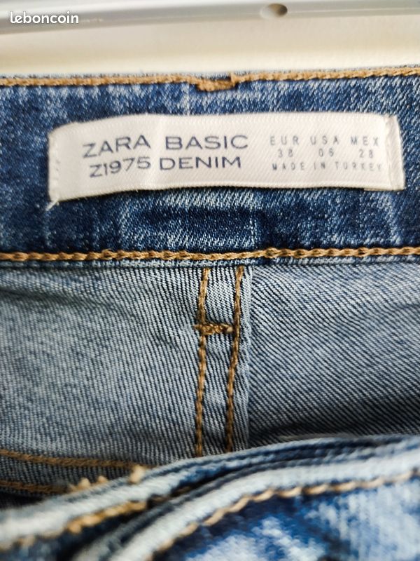 Jeans Zara Basic Z1975 denim T38 Vêtements