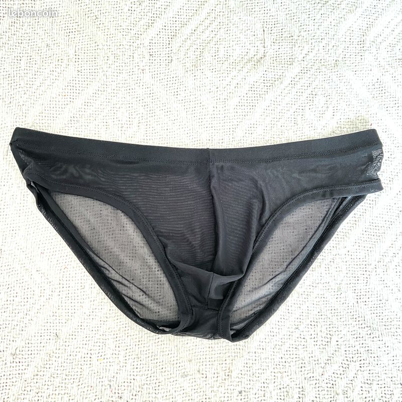 Sous-vêtement slip noir homme (image 2)