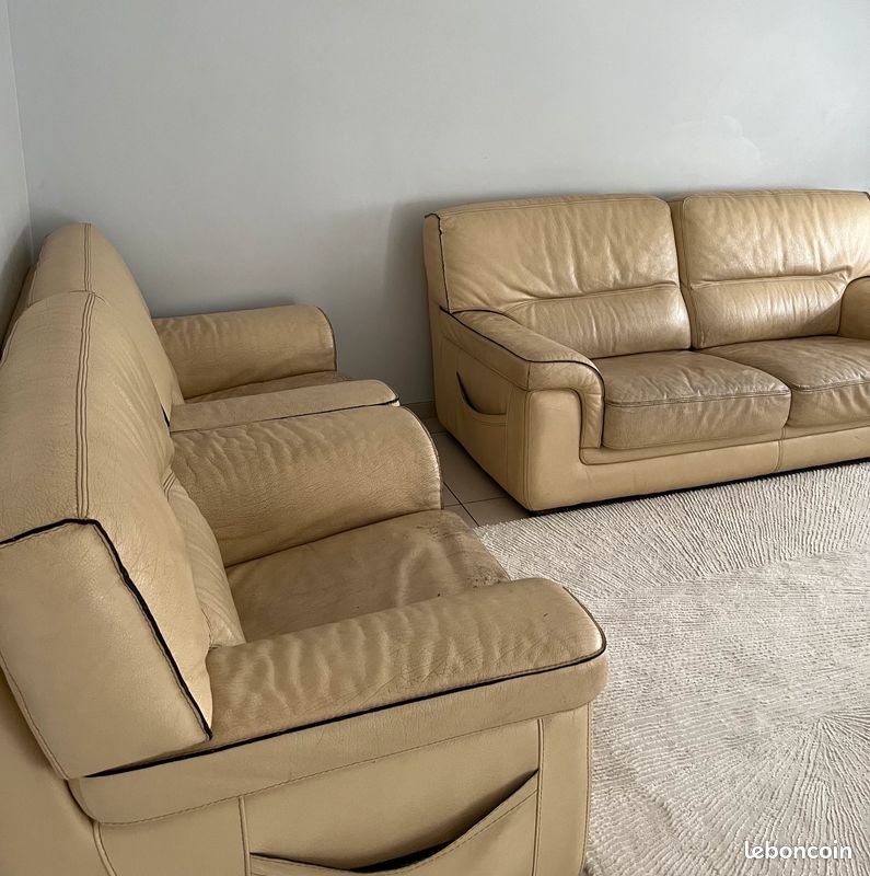 Canapé Fauteuils beige (image 1)