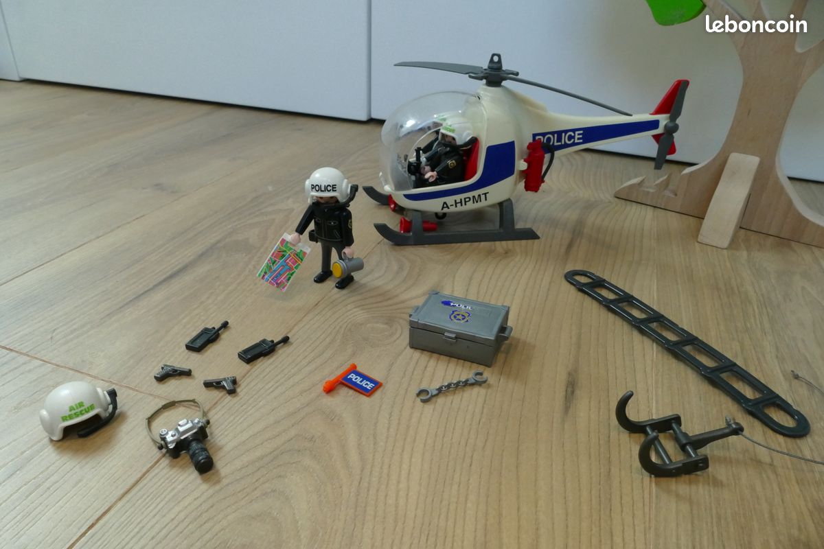 Playmobil - 4267 - Jeu de Construction - Hélicoptère de Police