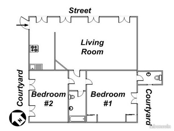 Appartement a louer paris-1er-arrondissement - 3 pièce(s) - 75 m2 - Surfyn