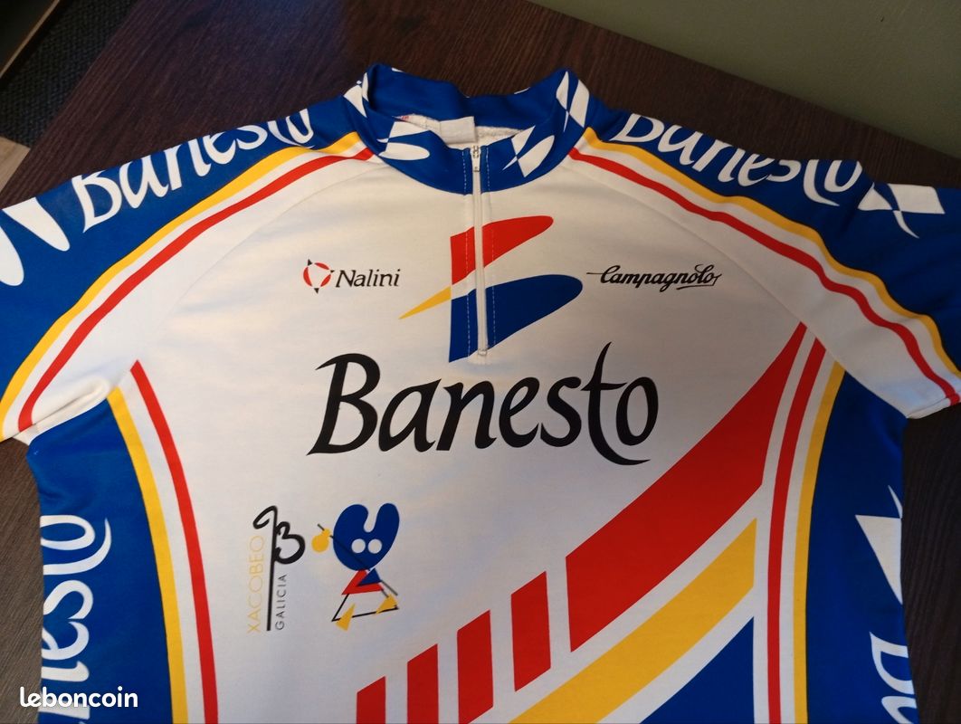 Maillot Cycliste Vintage Descente – Années 90, Taille L Homme, Manches Courtes, Suisse