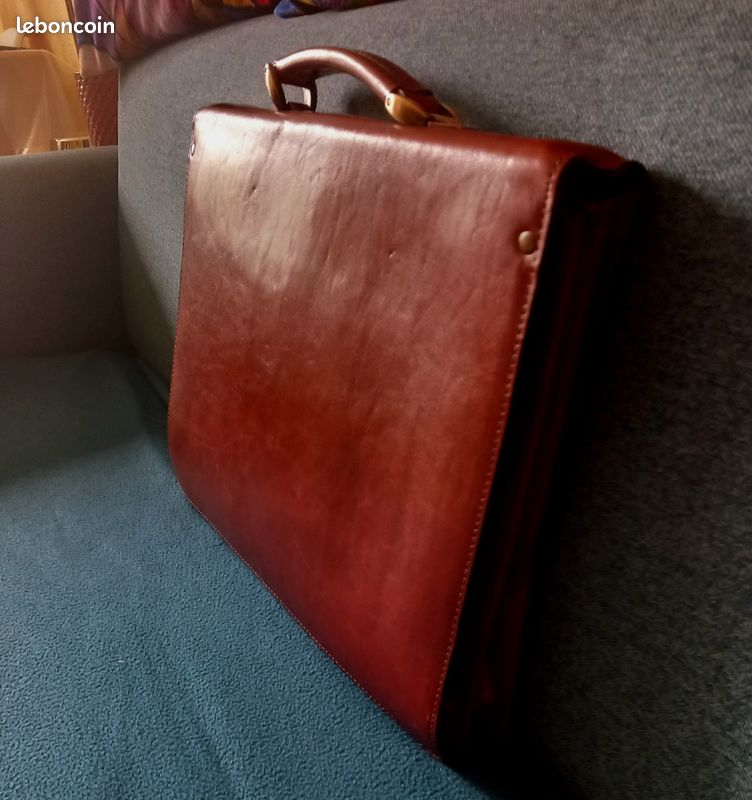 Cartable en cuir vachette marque TEXIER (image 4)