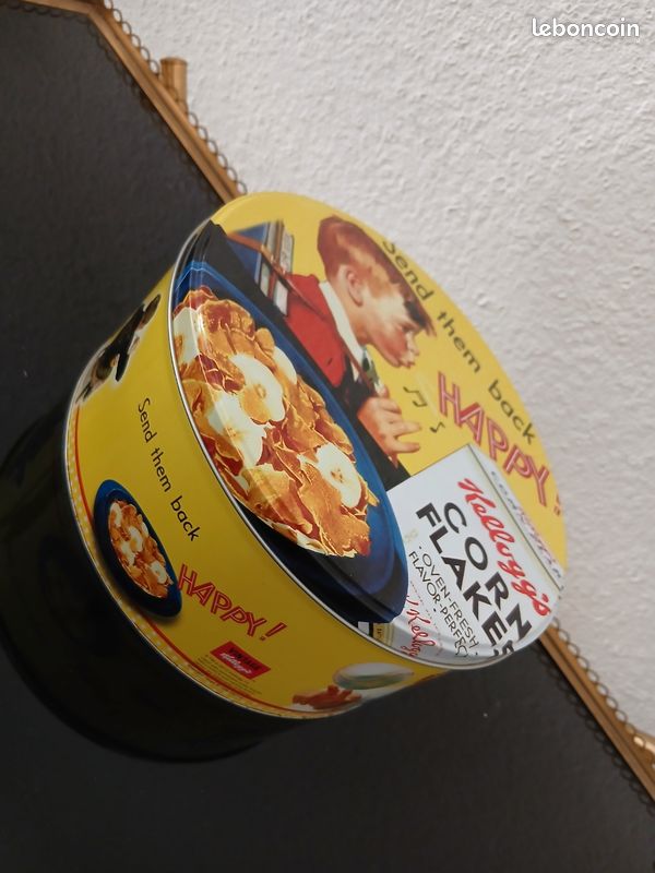 Boite métal céréales (Corn Flakes de Kellog's) (image 2)