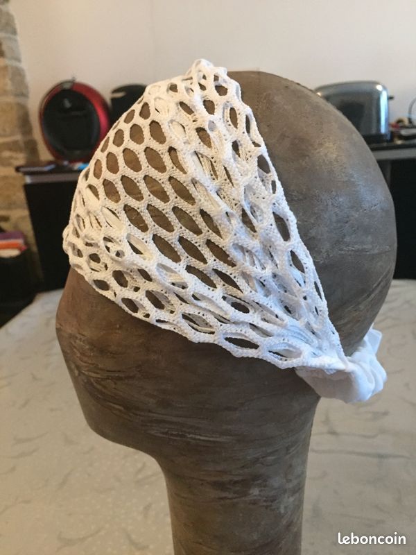 Bandeau Serre tete blanc en tissu (image 1)